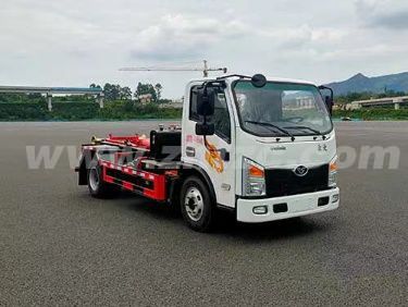 重汽豪曼藍(lán)綠牌純電動(dòng)新能源HDW5040ZXXLBEV型純電動(dòng)車廂可卸式垃圾車勾臂車