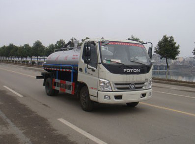 福田奧鈴國(guó)五藍(lán)牌吸糞車